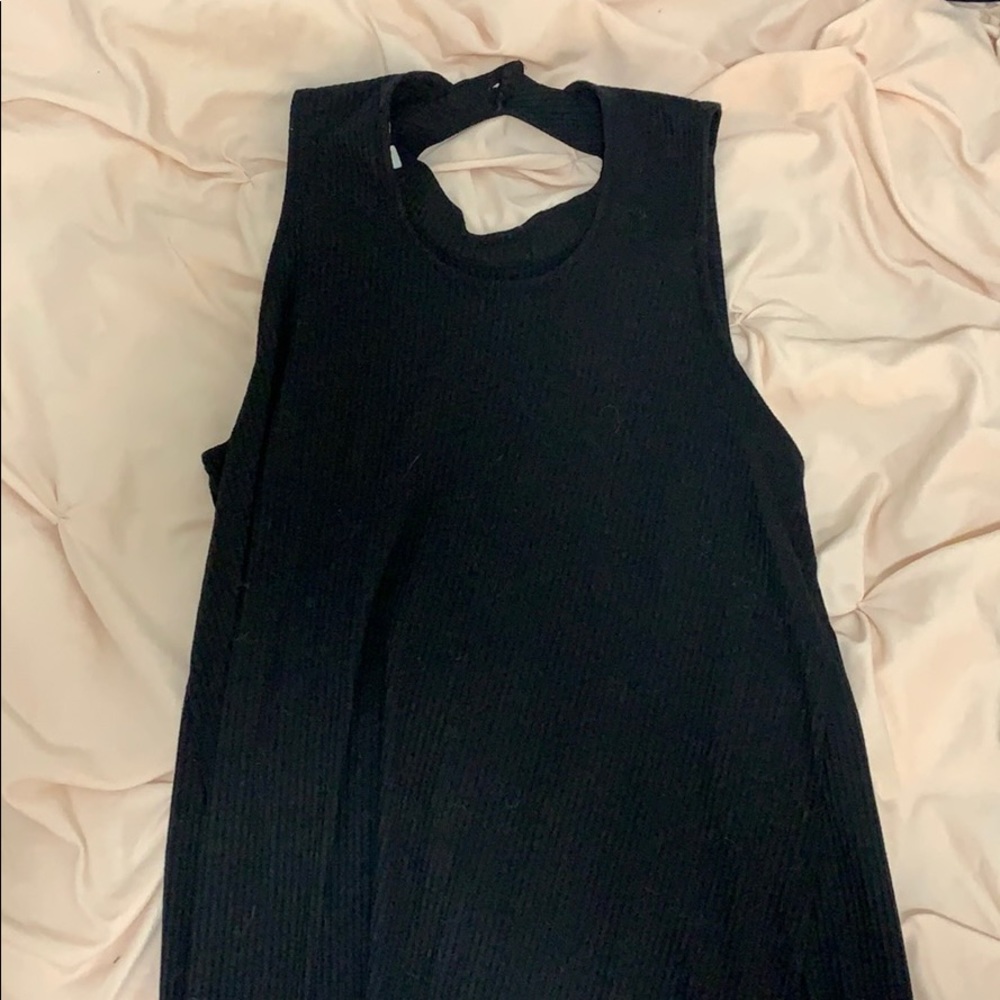 Black jersey dress